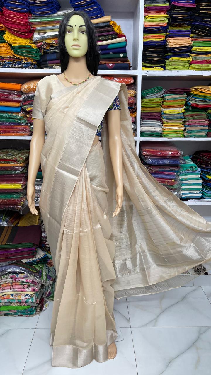 Pure Pattu Mangalagiri Handloom Saree - Image 9