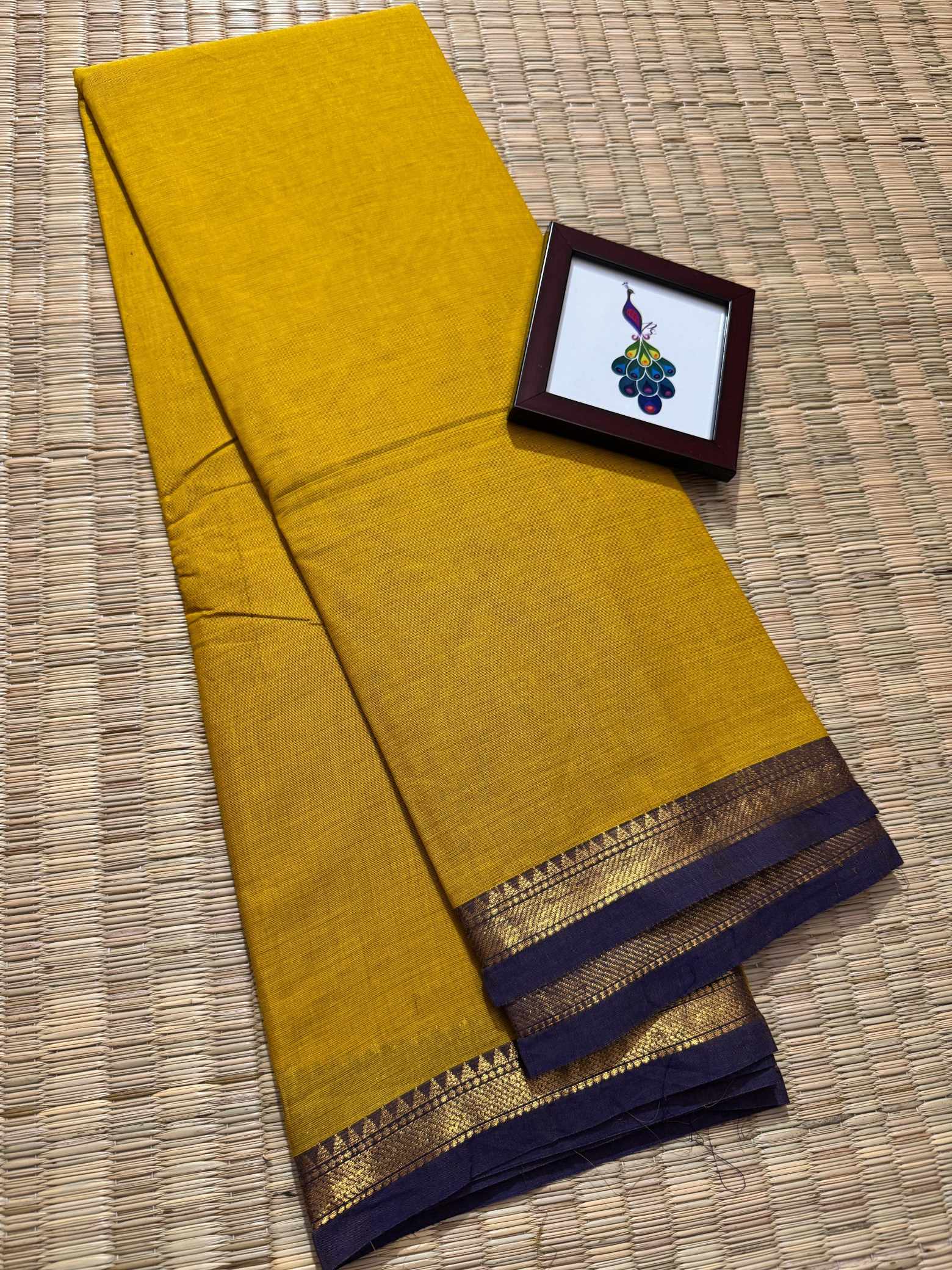 Exclusive Small Border Kanchi Cotton Saree - Image 20