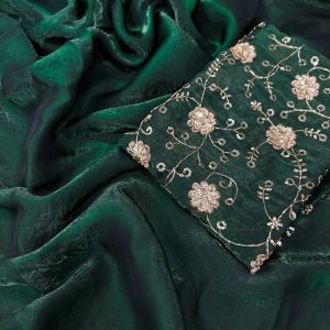 Celestia Luxe Space Satin Saree