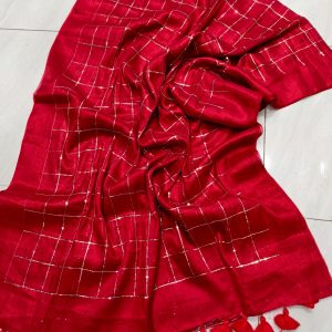 Box Sequence Tissu Cotton Saree
