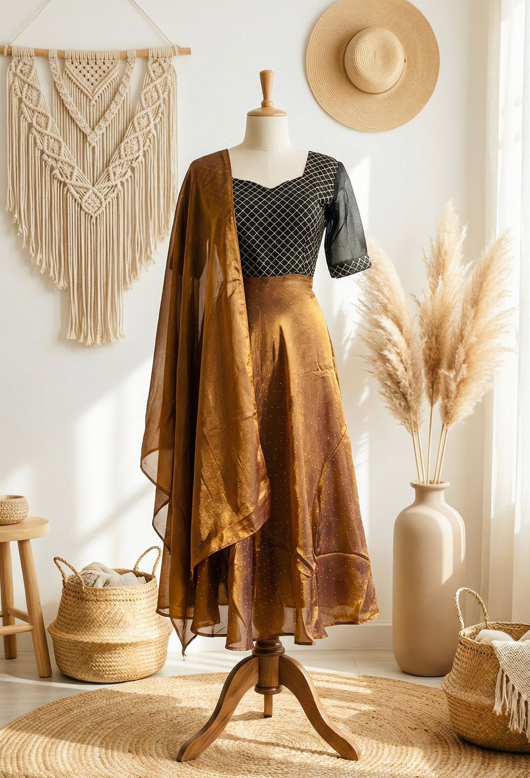 DIVA Sparkle Space Silk Anarkali Set - Image 9