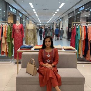 Rajwadi Grace Jaipuri Cotton Kurti Pant Set