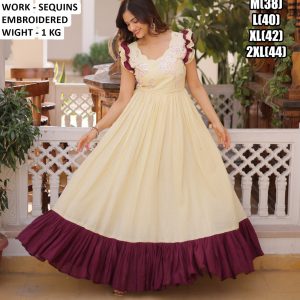 Zariya 1234 Festive One-Piece Ensemble