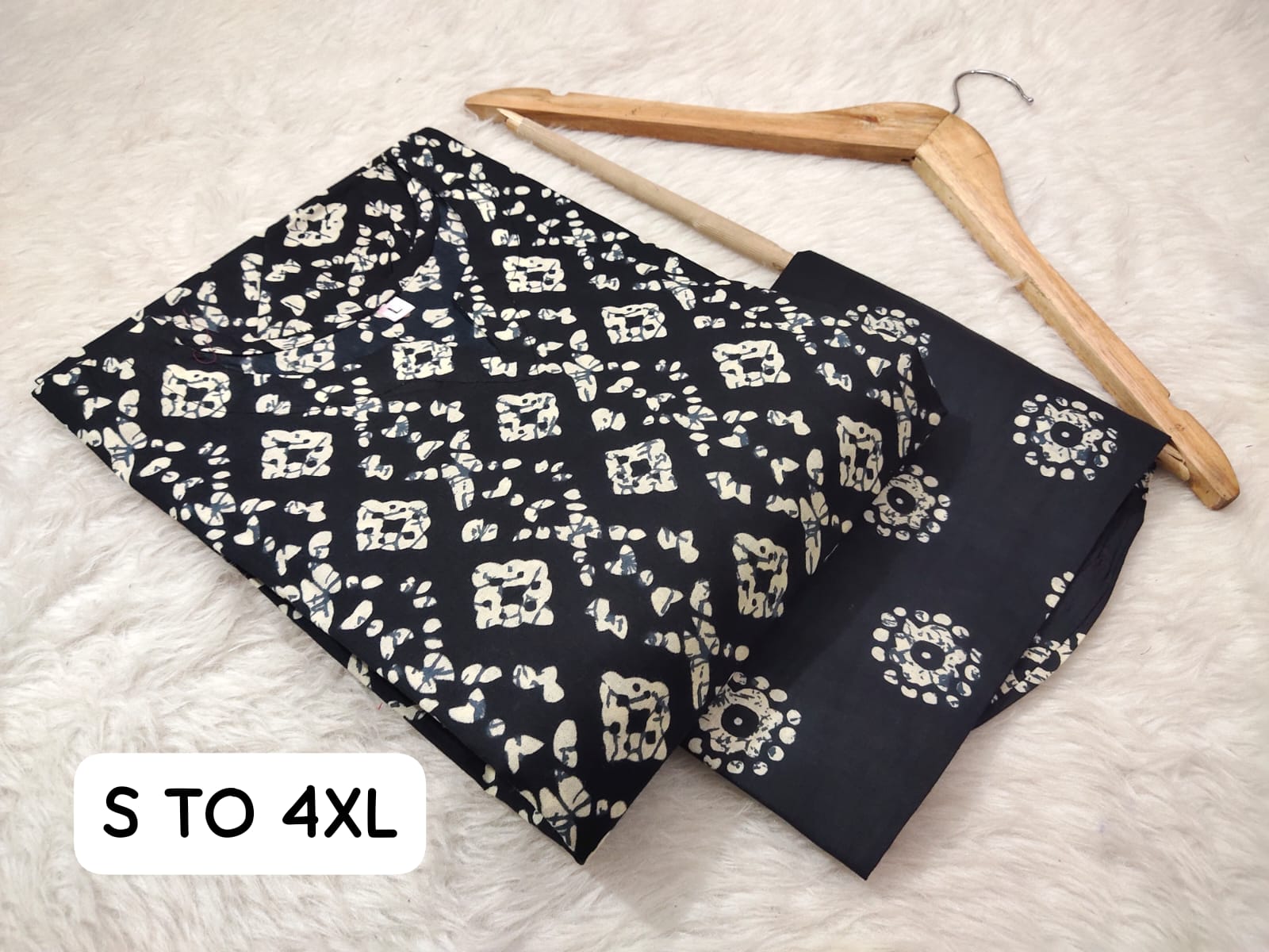 Jaipuri Angrakha Cambric Cotton Kurti Pant Set - Image 20