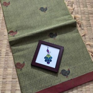 New Year Sparrow Butta Rich Cotton Saree