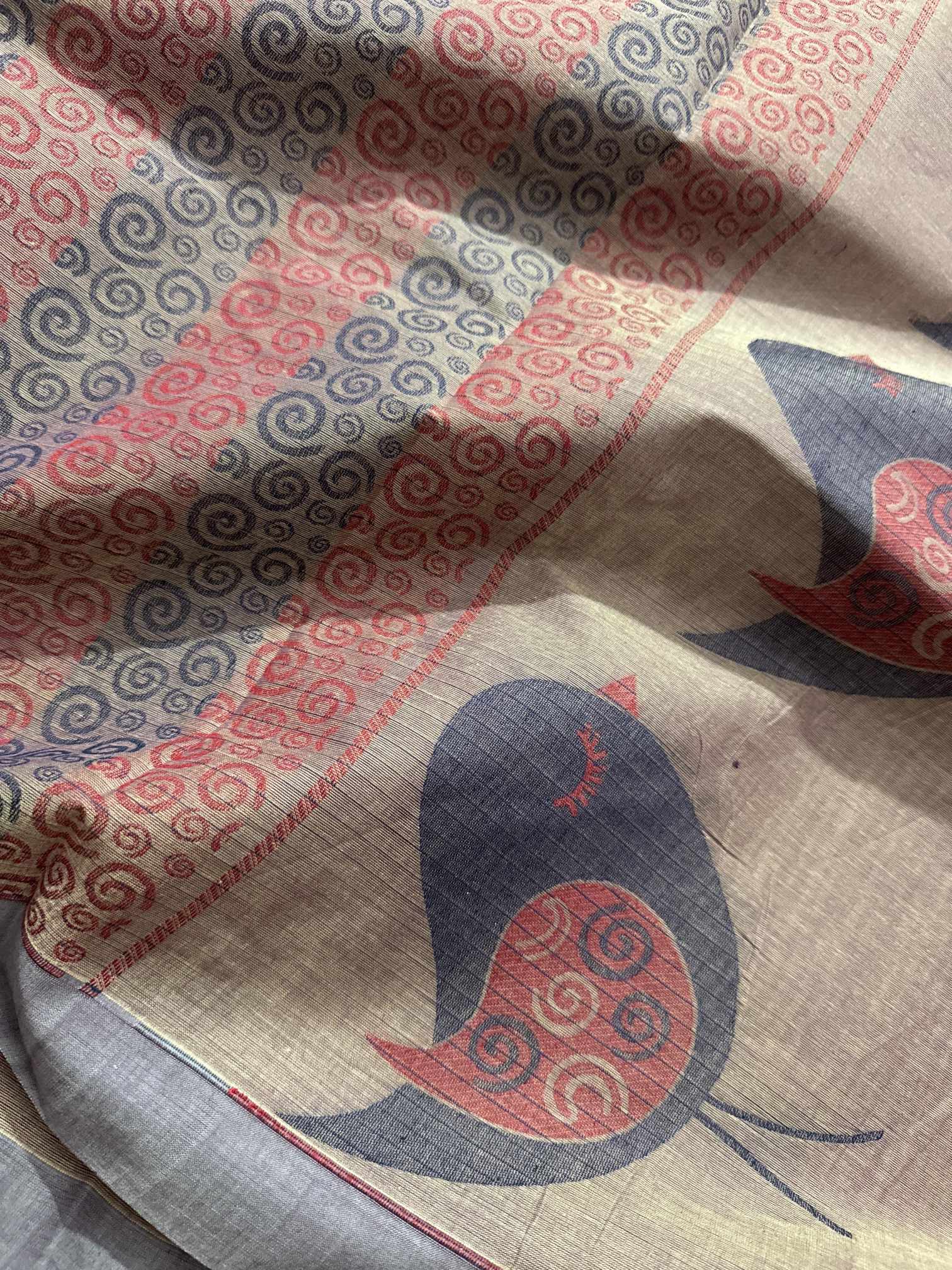 New Year Sparrow Butta Rich Cotton Saree - Image 12
