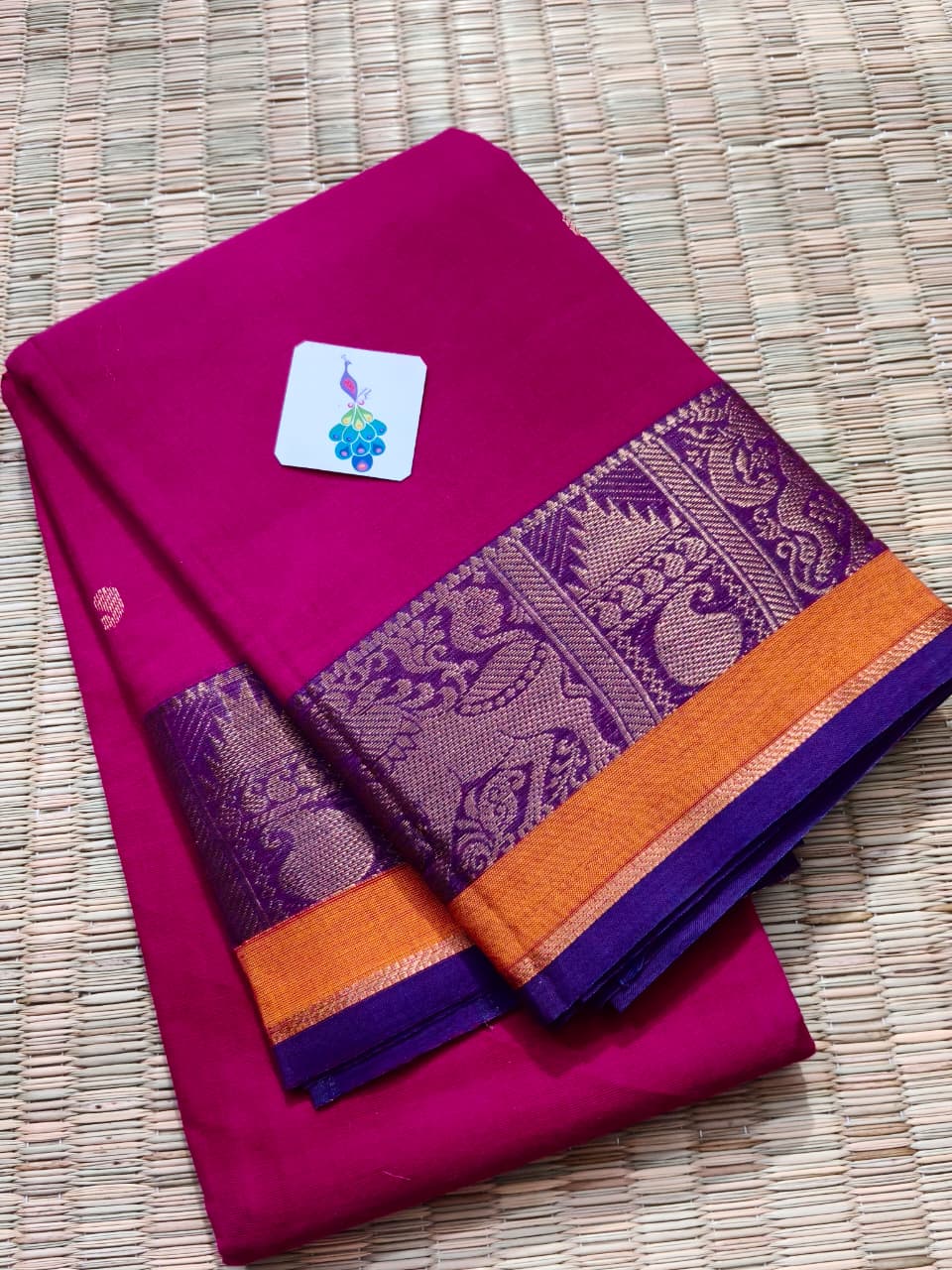 KC5507 Pure Cotton Elegant Pallu Saree - Image 10