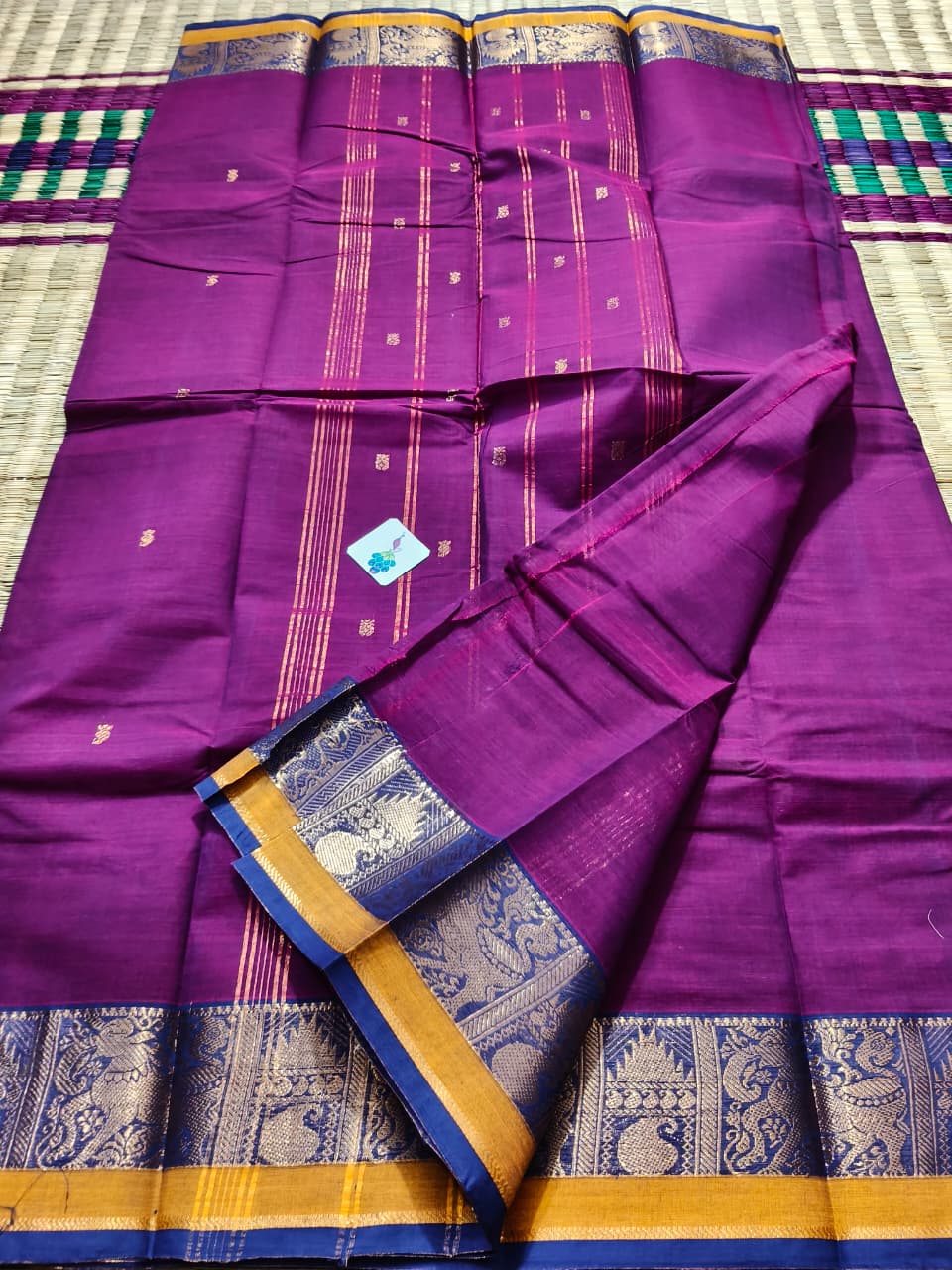 KC5507 Pure Cotton Elegant Pallu Saree - Image 5