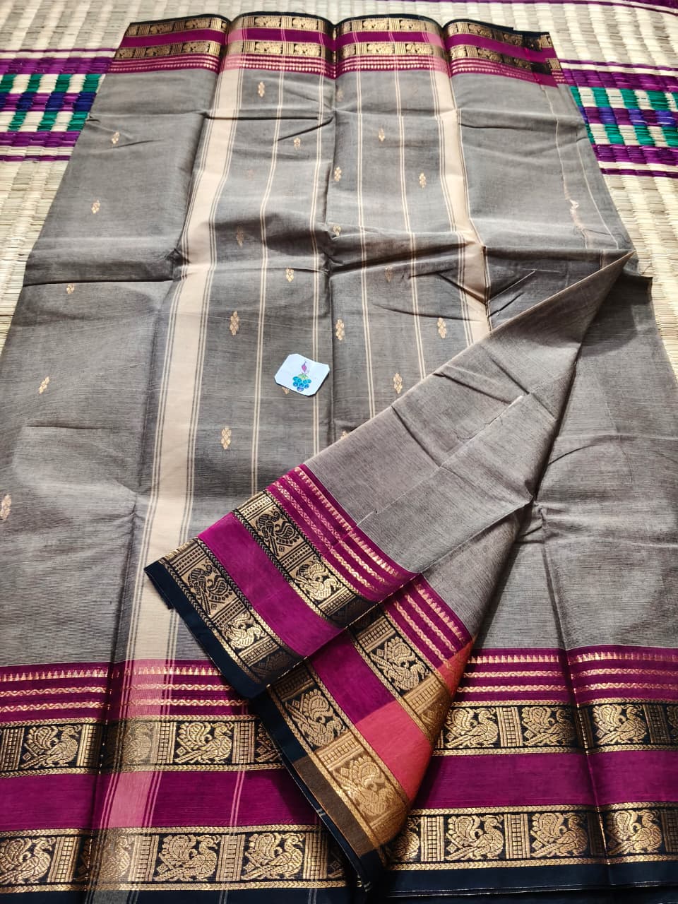 KC5507 Pure Cotton Elegant Pallu Saree - Image 3