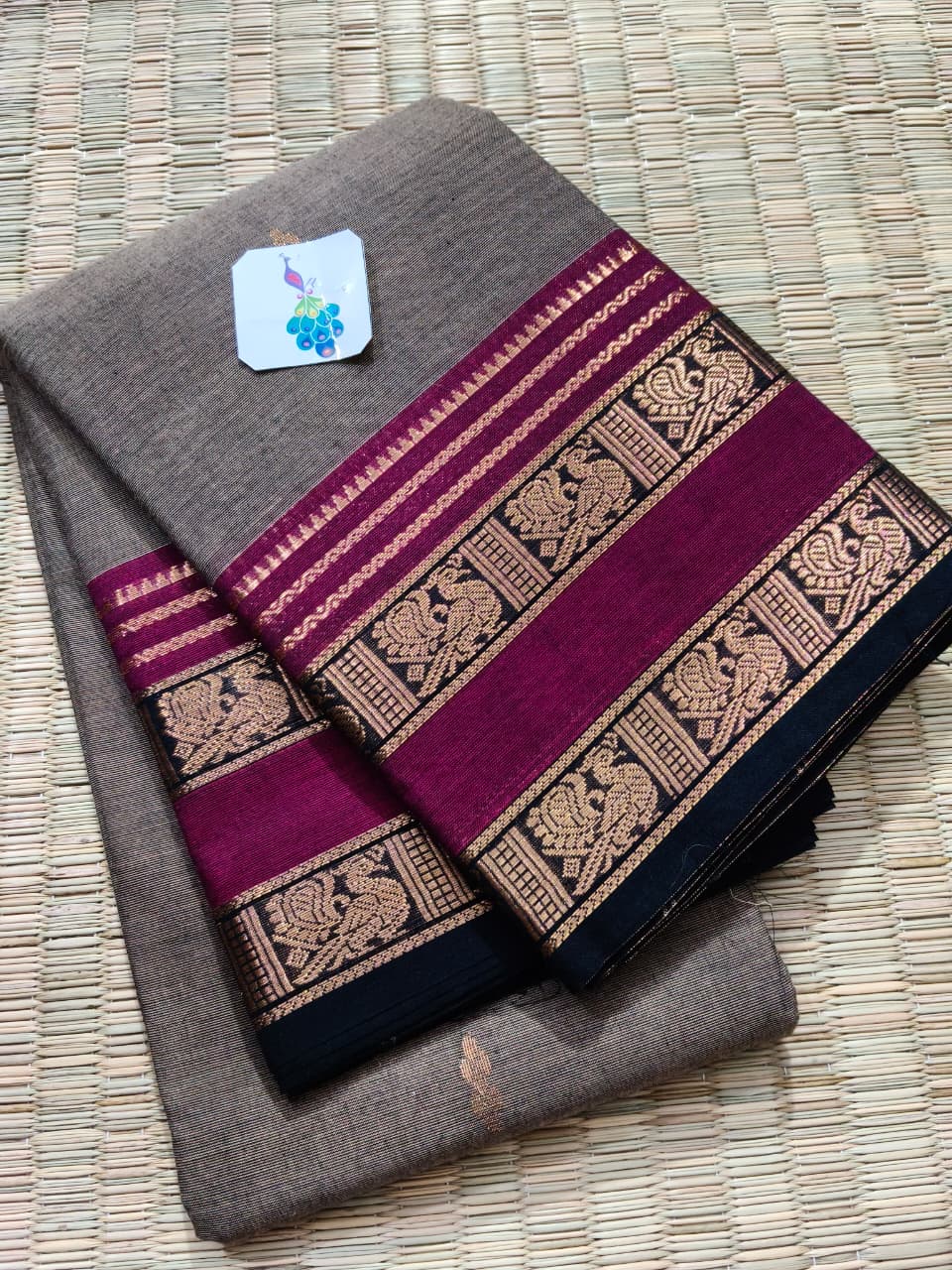 KC5507 Pure Cotton Elegant Pallu Saree - Image 11