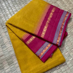Rettaipettu Border Pure Kanchi Cotton Saree