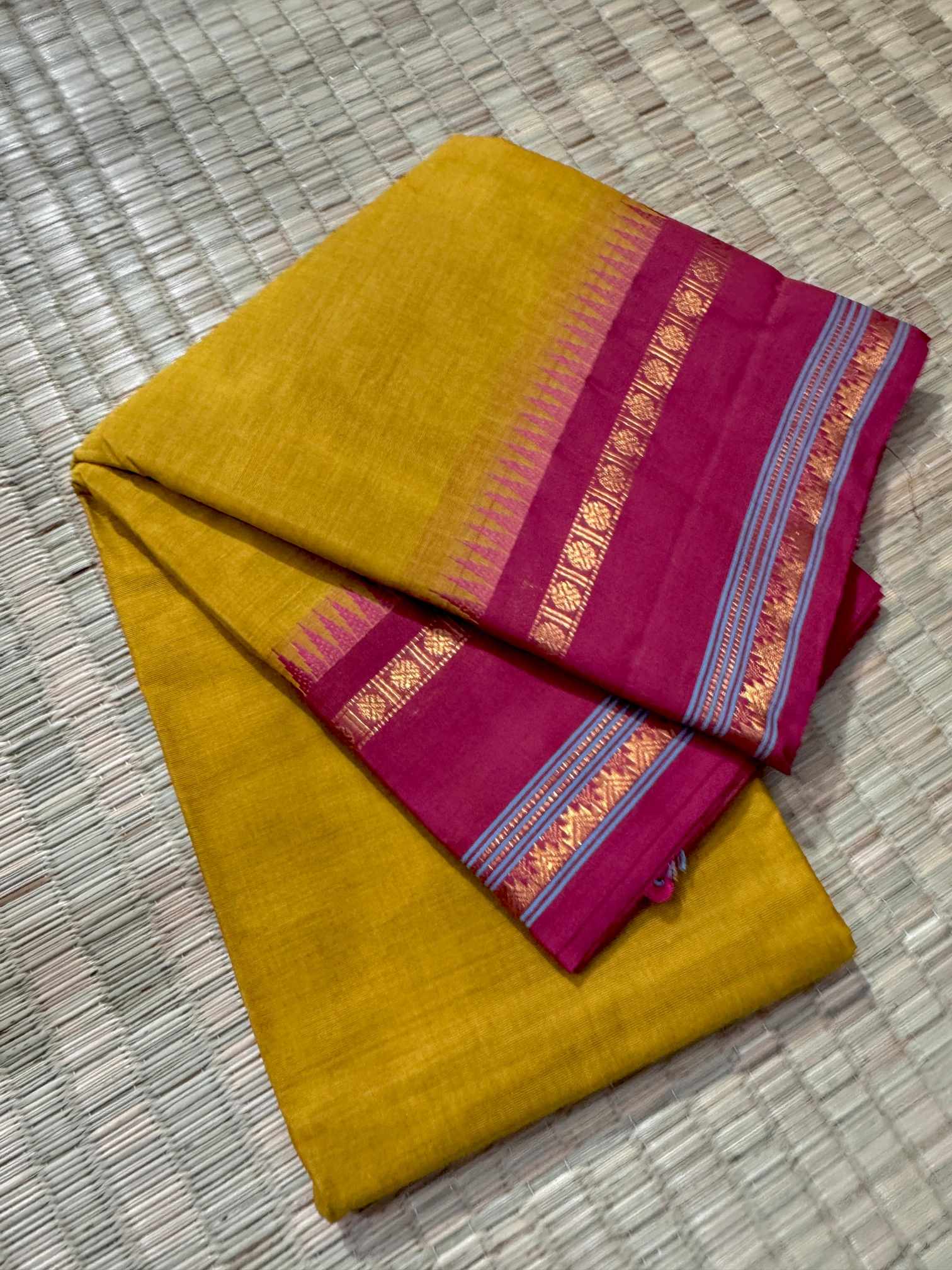 Rettaipettu Border Pure Kanchi Cotton Saree