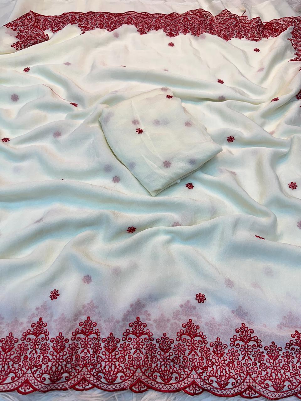 Sparkle Crush Silk Sequin Designer Saree - Image 2