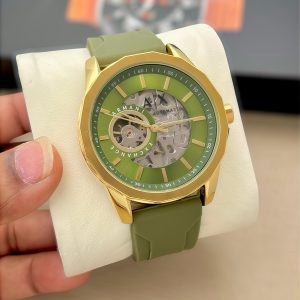 Armaani Exchance AX Modern Automatic Silicone Strap Men’s Watch