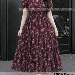 Elegance 1009 Georgette Flow Dress