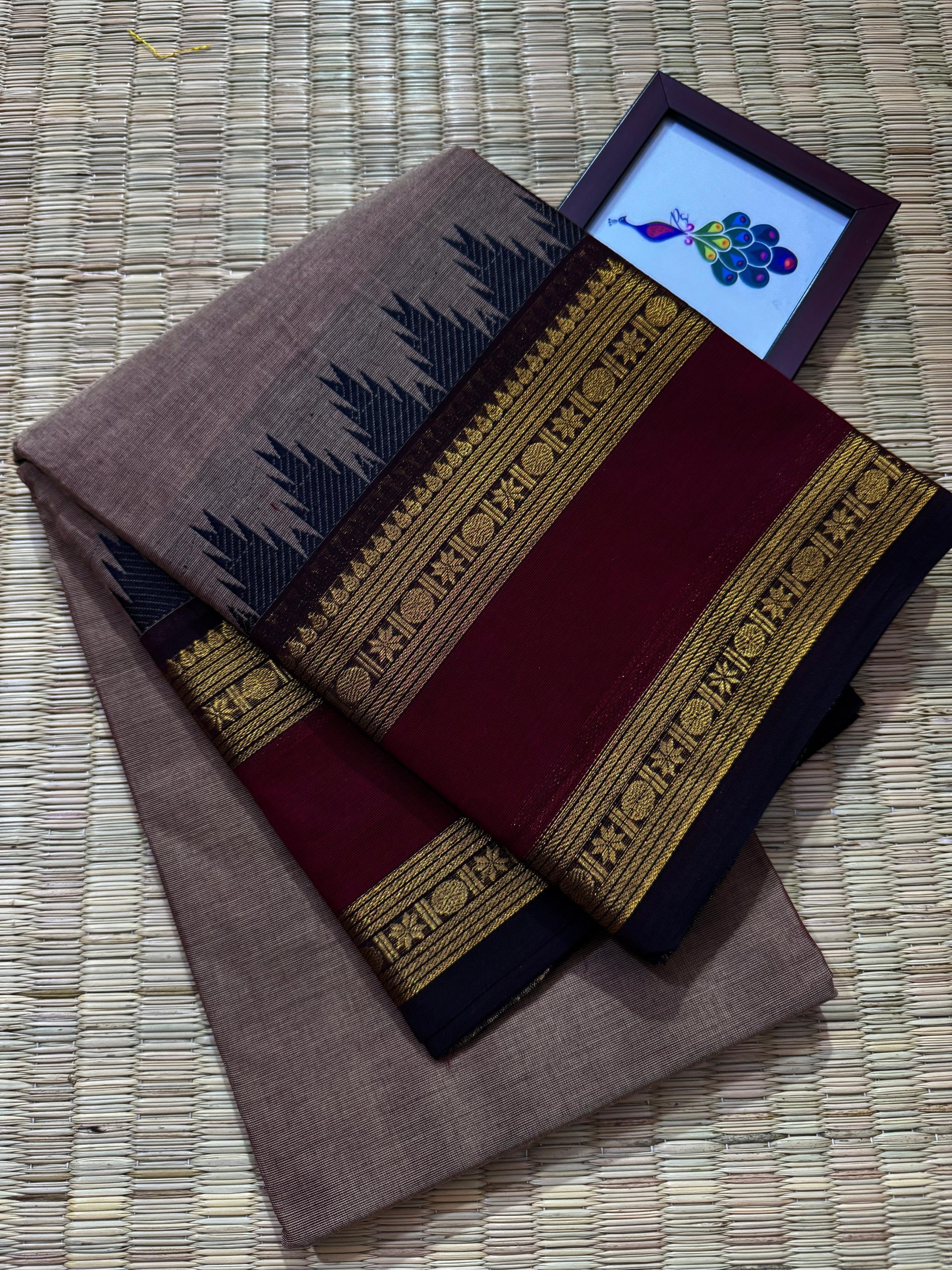 Rashmi Thazhampoo Border Kanchi Cotton Saree
