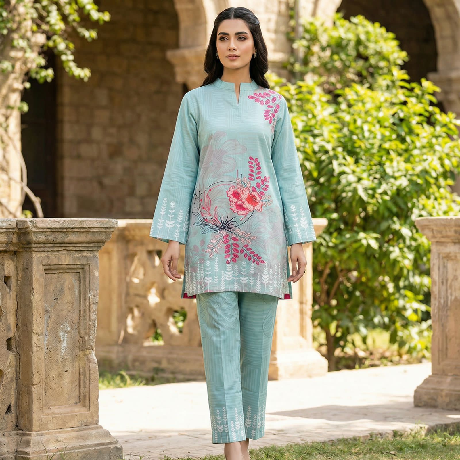 Velora Vogue Turkish Linen Cotton Co-ord Set - Image 7