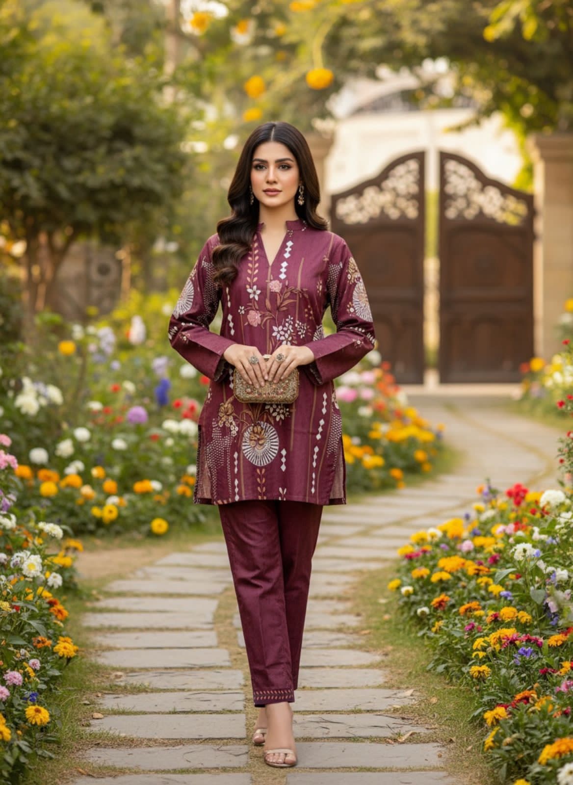 Velora Vogue Turkish Linen Cotton Co-ord Set - Image 3