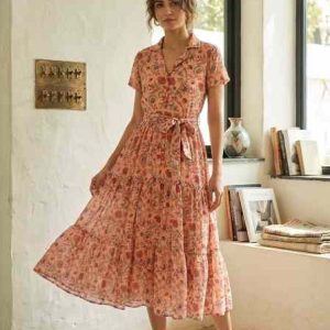 ROOH Floral Alfino Chiffon Maxi Dress Collection