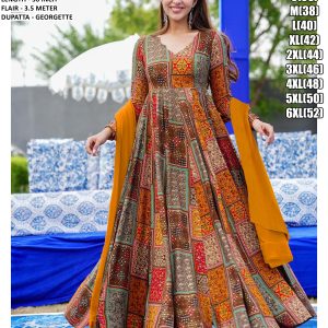 VOL-19 Premium 2-Piece Fusion Ethnic Set