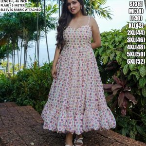 CLORAVOL-8 Premium Designer 1-Piece Ethnic Fusion Outfit