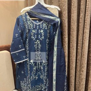 Maria.B Stitch Vol-70 Printed Cotton Kurta Set with Dupatta