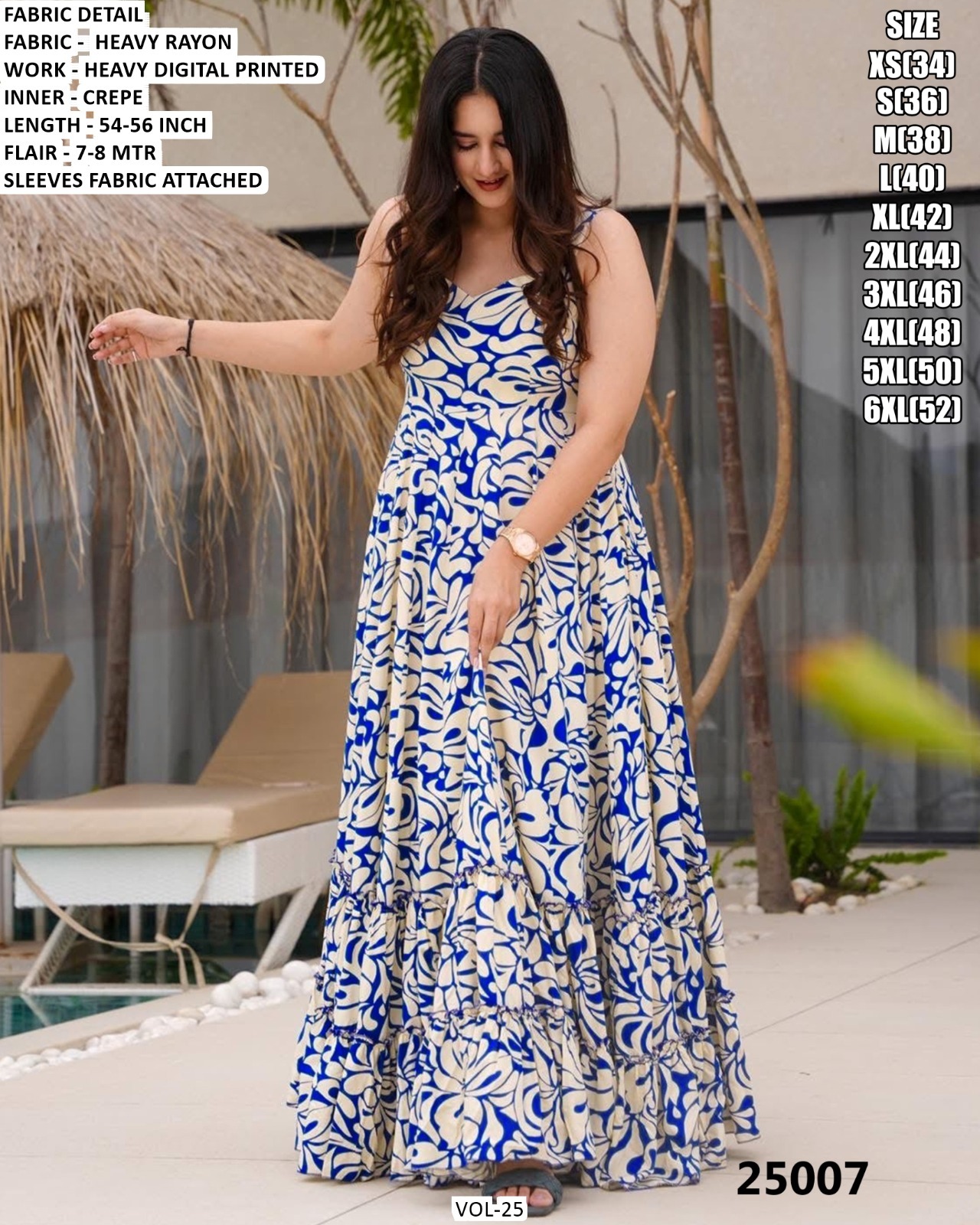 VOL-25 Premium Designer 1-Piece Ethnic Fusion Outfit - Image 6