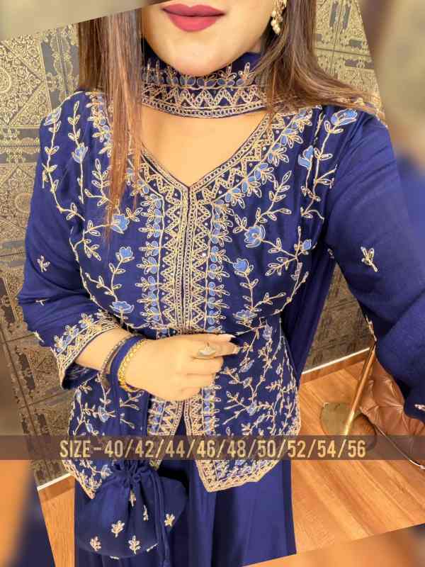 Premium Jaal Embroidery Ethnic Outfit - Image 4