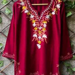 Digital Embroidered Cotton Tops Collection