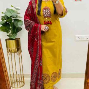 Pure Cotton Hand block Suit Set