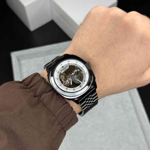 Patak Phillippe Geneve Black Automatic Skeleton Men’s Watch