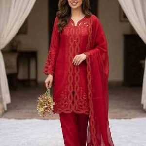 Moomeera MM-18 Cut Work Plazzo Shrug Set