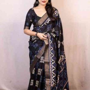 Handloom Batik Black Edition Saree Collection