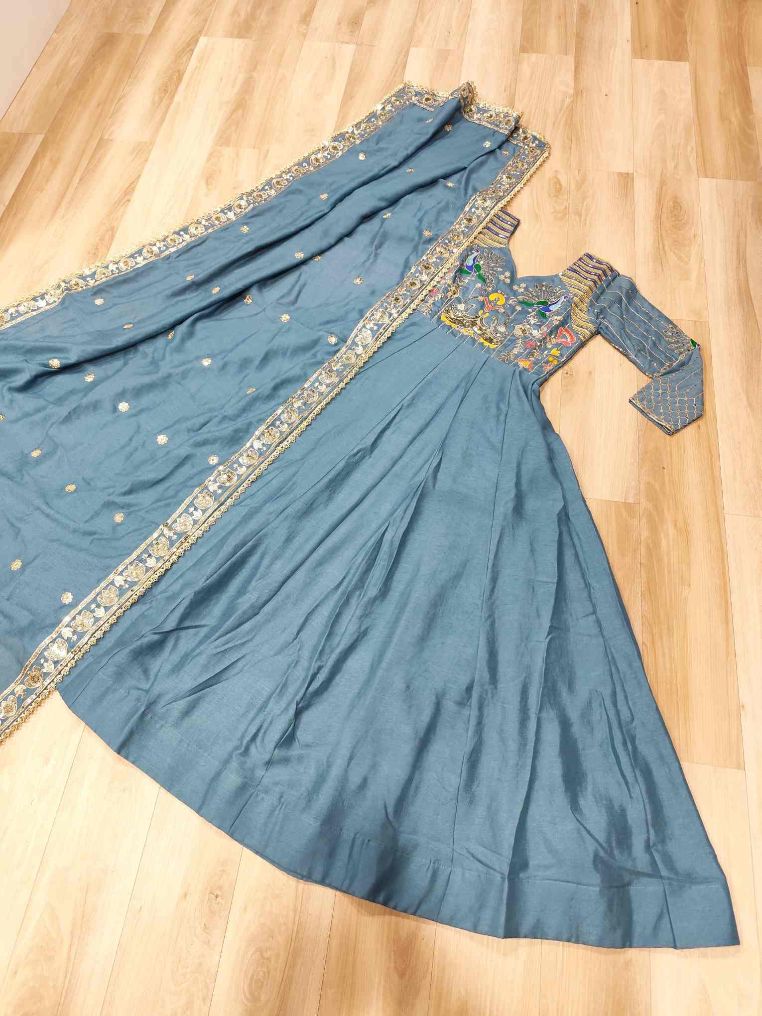 Premium Readymade Gown-Dupatta Set - Image 10