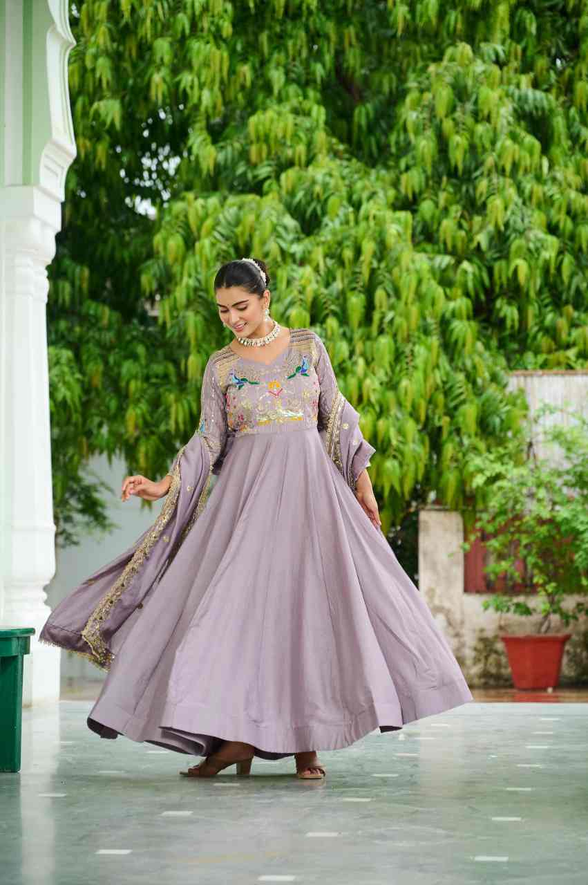 Premium Readymade Gown-Dupatta Set - Image 11