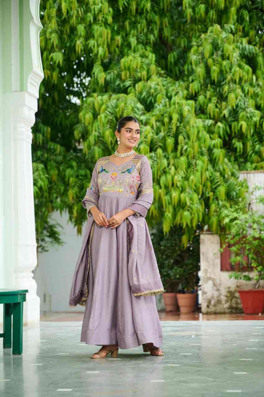 Premium Readymade Gown-Dupatta Set - Image 7