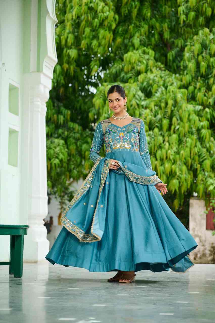 Premium Readymade Gown-Dupatta Set - Image 4
