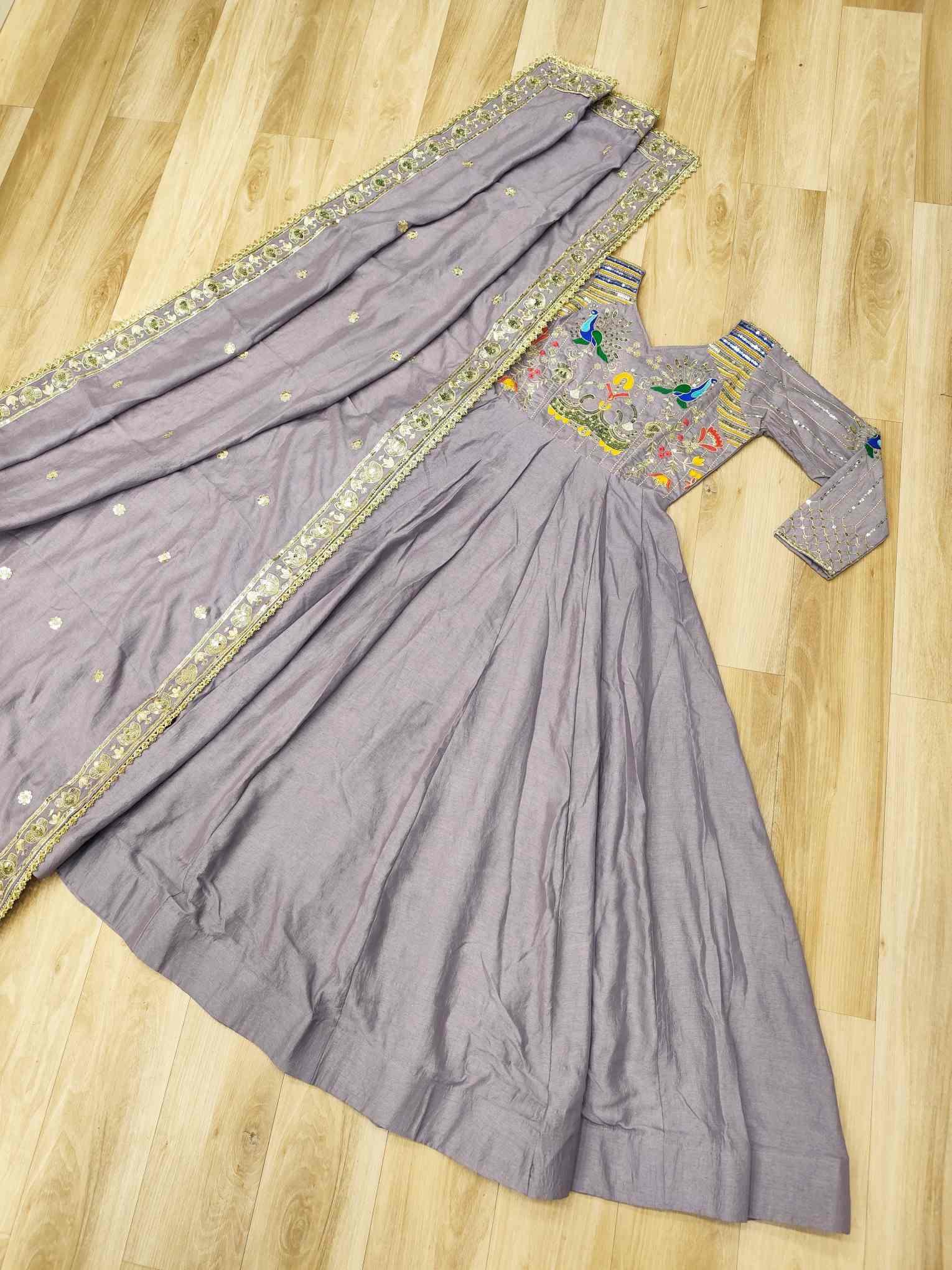 Premium Readymade Gown-Dupatta Set - Image 3