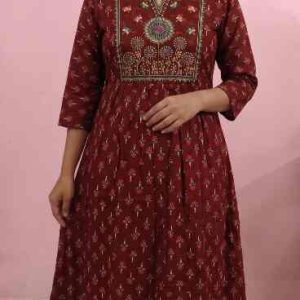 AVAASA Branded Rayon Umbrella Kurti