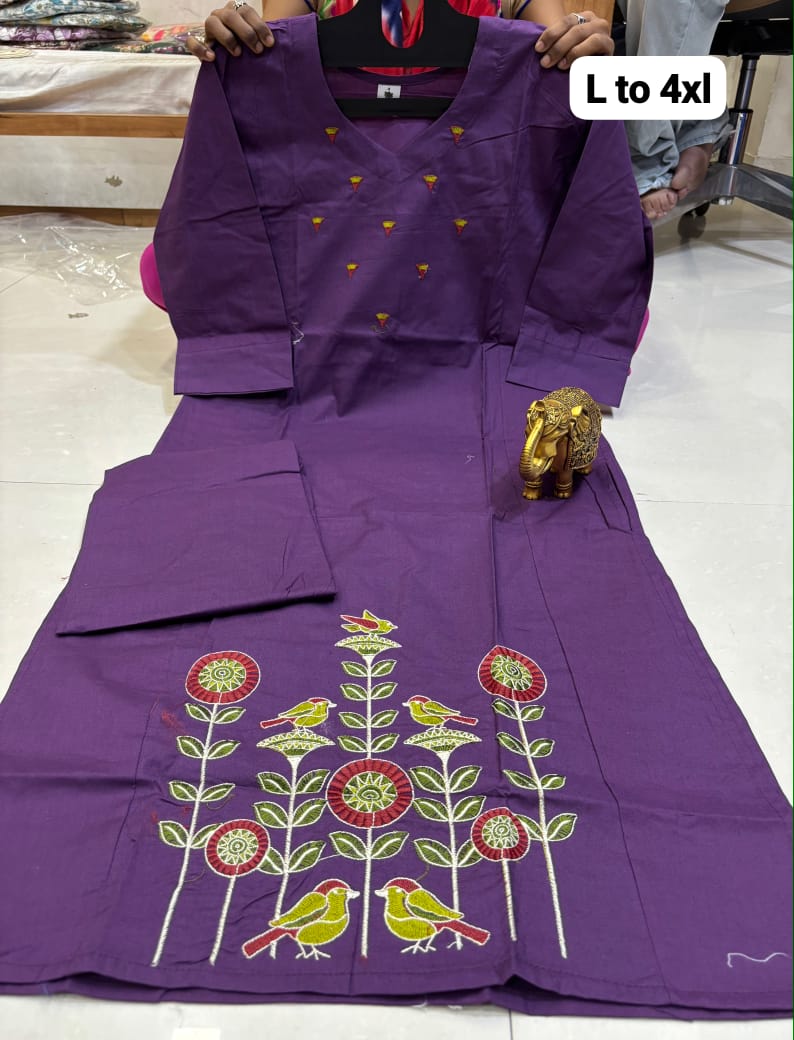 Pure Flex Dhabu Kurti Pant Set - Image 7