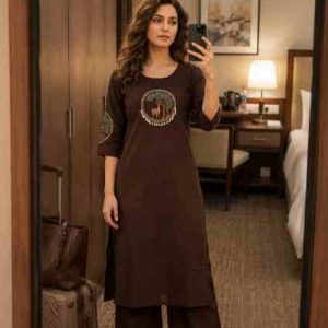 Premium Pure Cotton Top & Palazzo Set