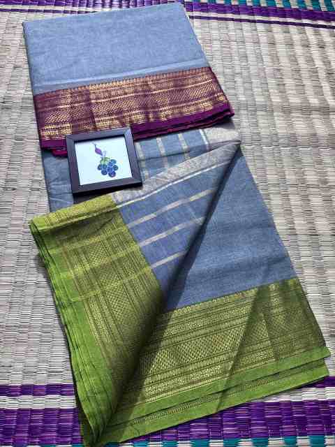 Madisar Elegance – Traditional Pure Cotton Saree - Image 4