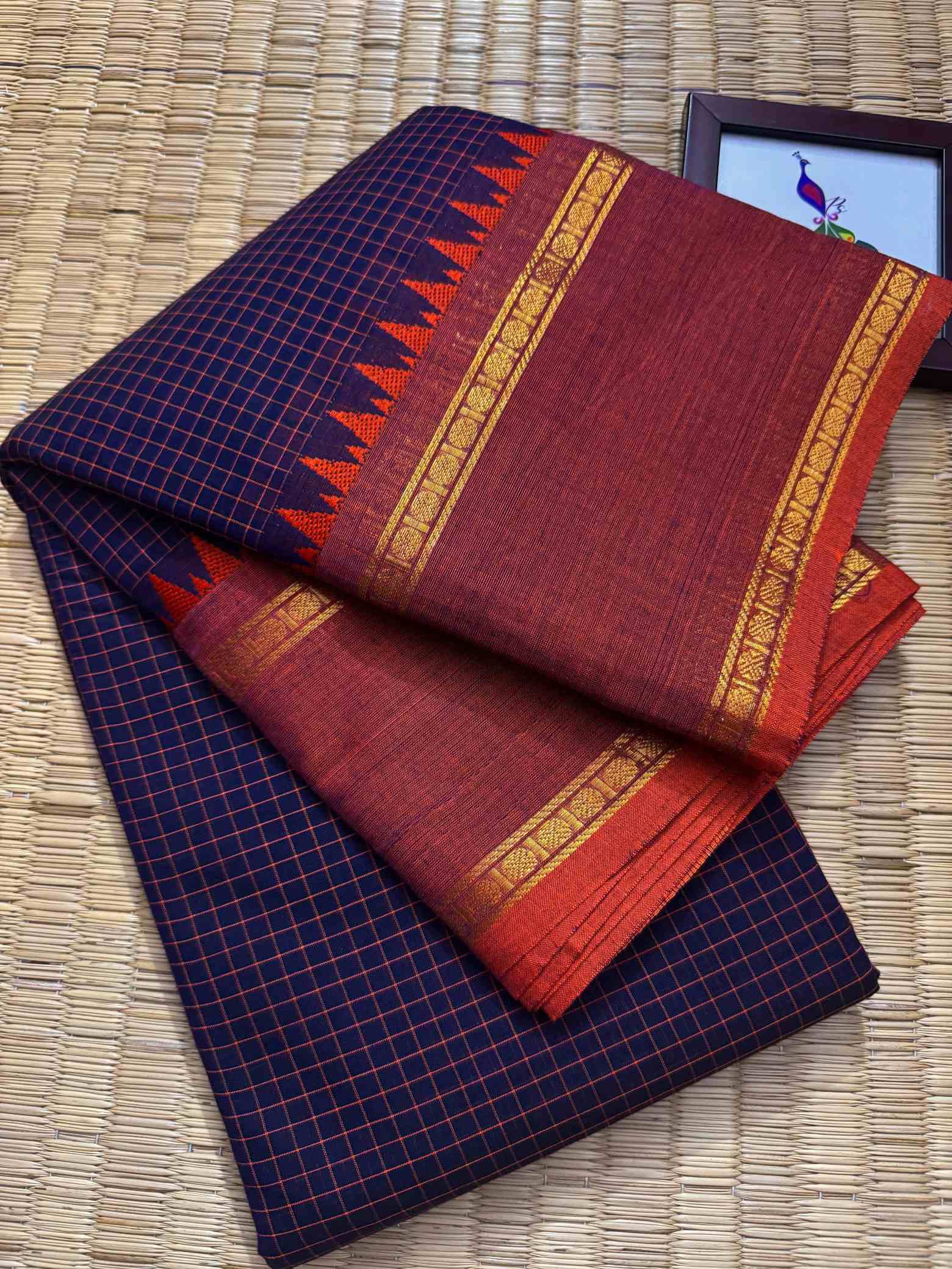 100 Count Pure Kanchi Cotton Saree - Image 4