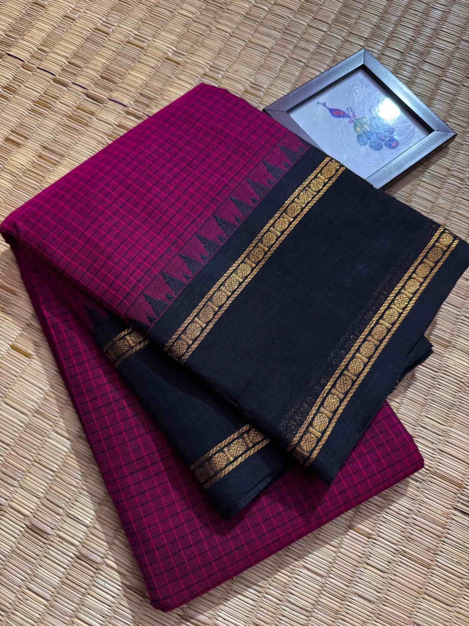 100 Count Pure Kanchi Cotton Saree - Image 6