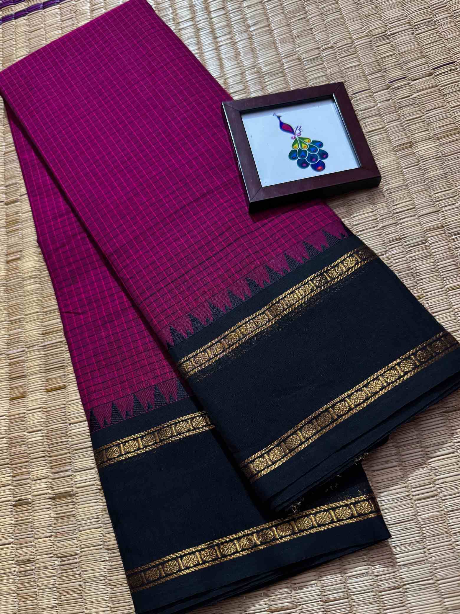 100 Count Pure Kanchi Cotton Saree - Image 9
