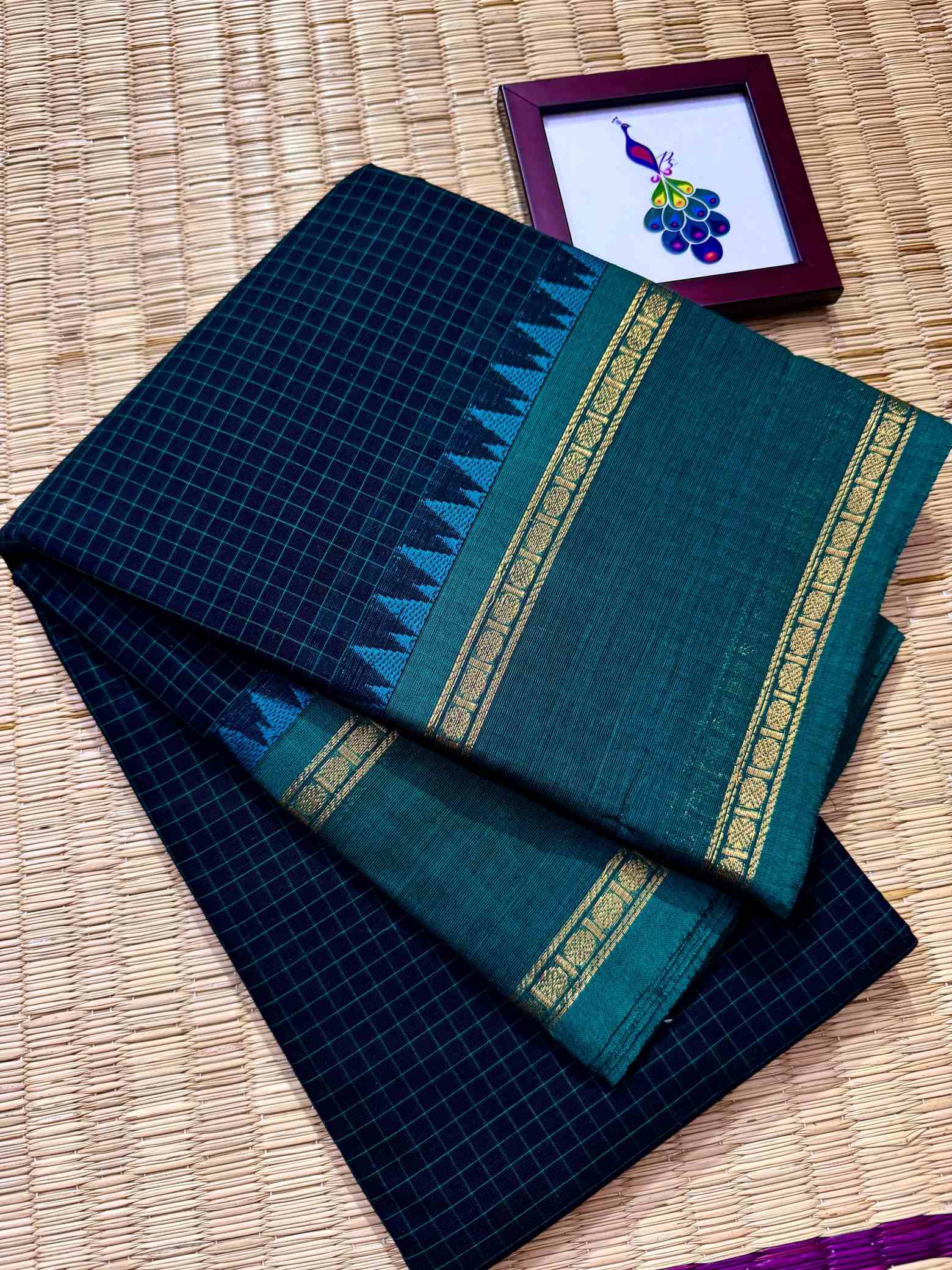 100 Count Pure Kanchi Cotton Saree - Image 15