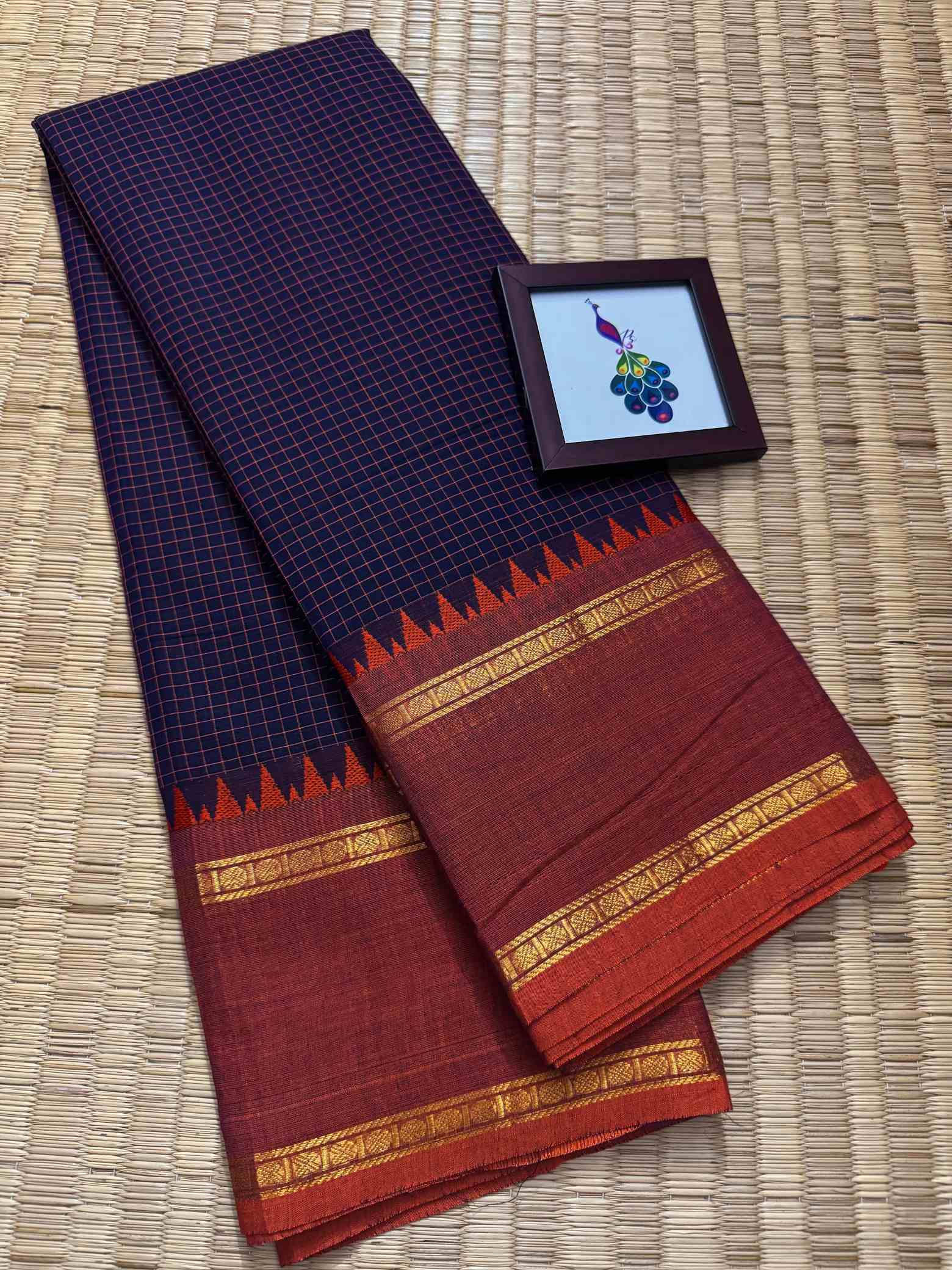 100 Count Pure Kanchi Cotton Saree - Image 10
