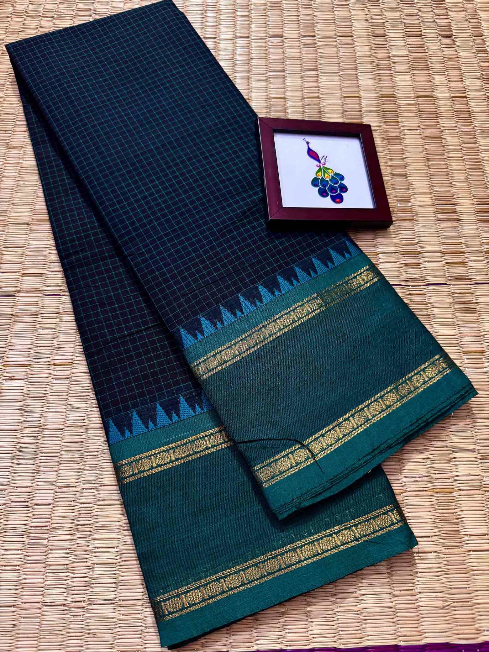 100 Count Pure Kanchi Cotton Saree - Image 13
