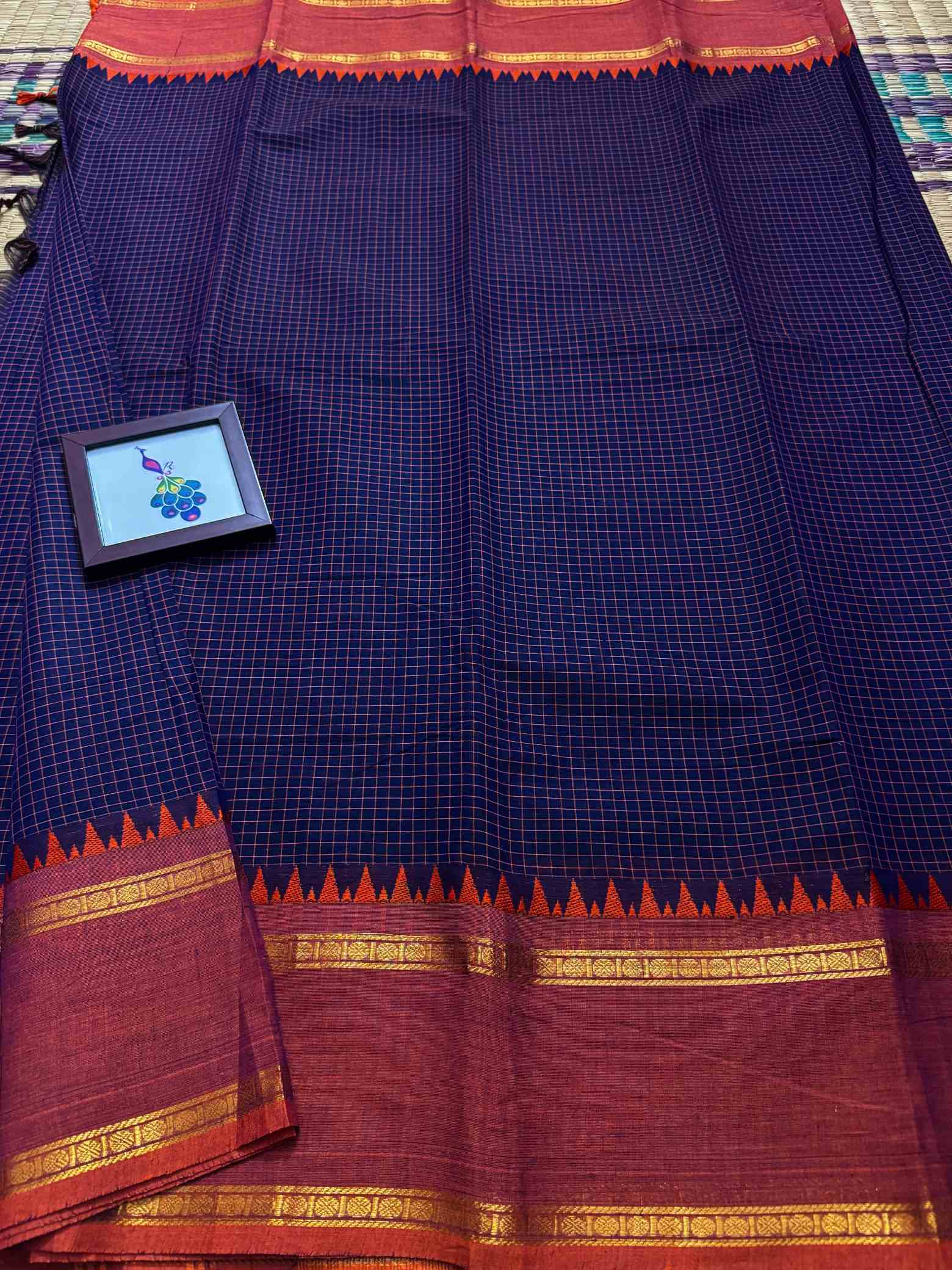 100 Count Pure Kanchi Cotton Saree - Image 12