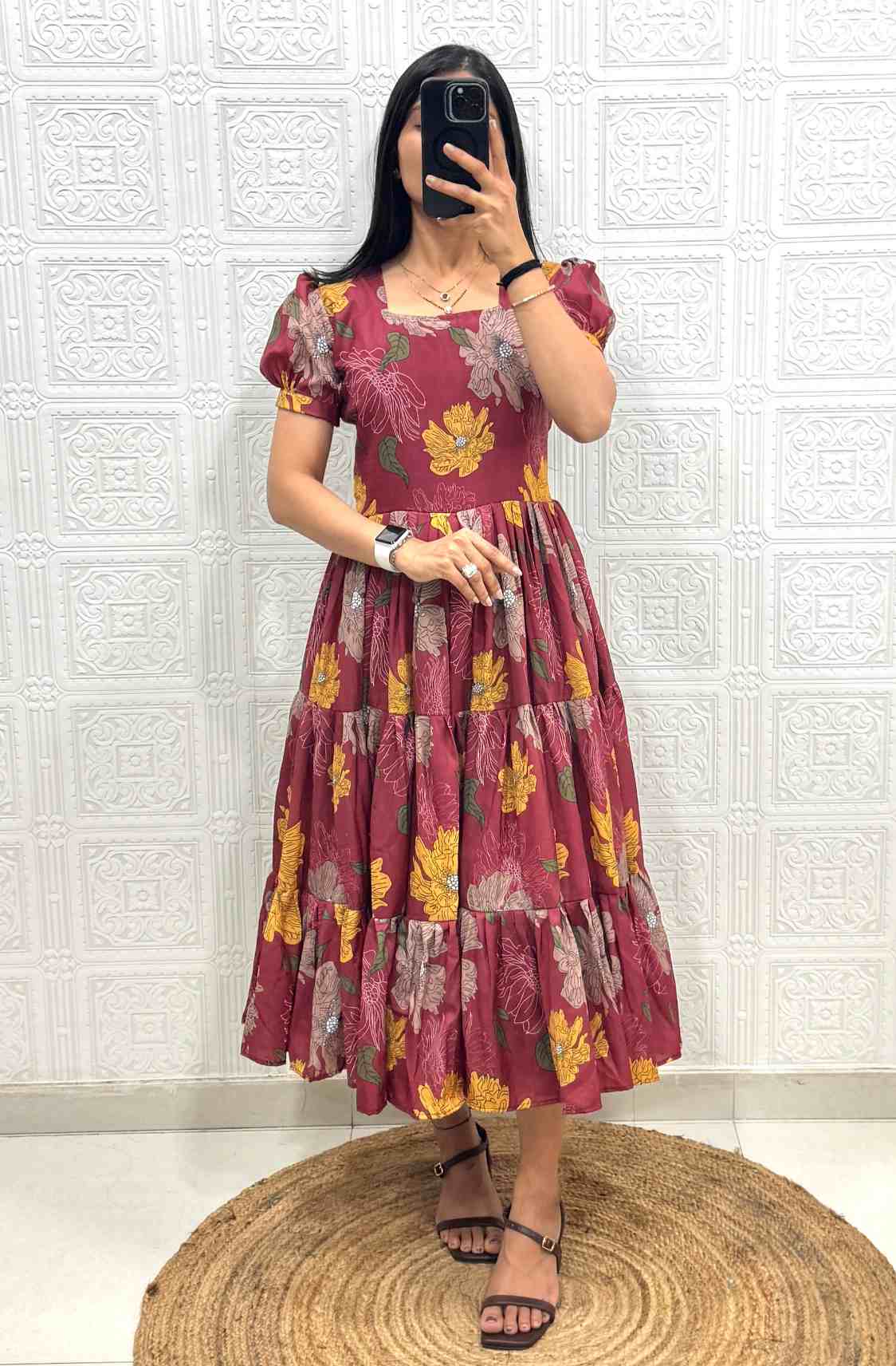 Surekha Muslin Cotton Designer Dress - Image 4